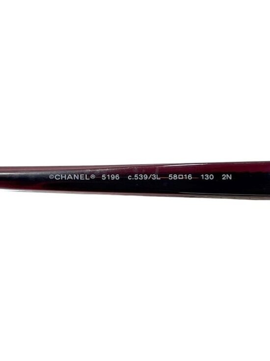 Chanel Sunglasses In Bordeaux Gradient 5196 Acetate main image 9